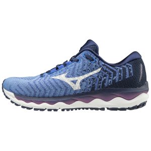 Mizuno Wave Sky Waveknit 3 Womens Running Shoes Canada - Blue